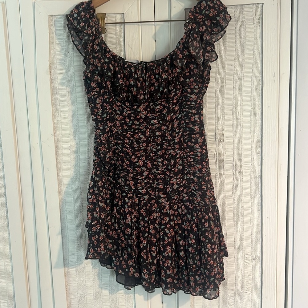LOVERS + FRIENDS Sylviana Mini Dress in Martine Bloom Floral size M - Picture 9 of 9